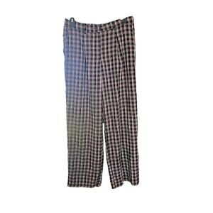 Hippie Rose Plaid Casual Pants Women's Size L NWOT